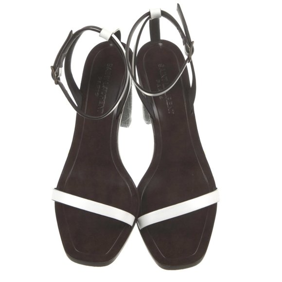 Size 38 Saint Laurent Strappy Wrap Around Sandal - Picture 3 of 8